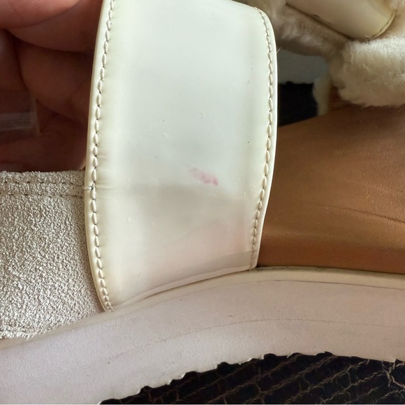 UGG Cream and Tan Platform Sandals - Picture 6 of 11